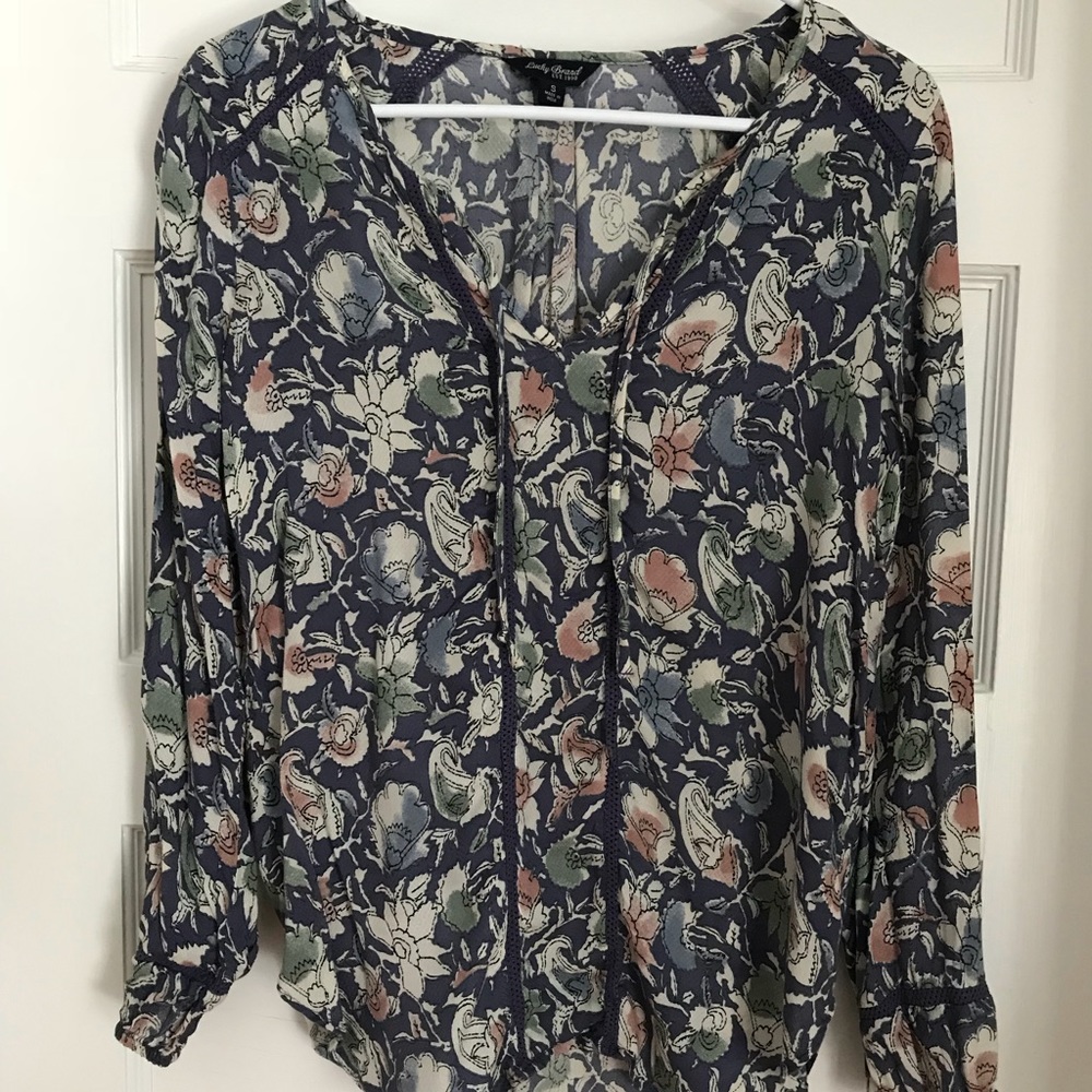 Lucky Brand: floral printed top szS